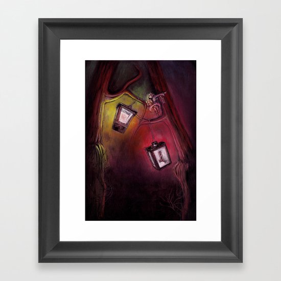 catch me if I fall Framed Art Print