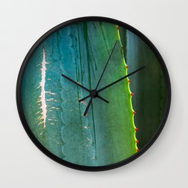 Scarred Succulent Wall Clock