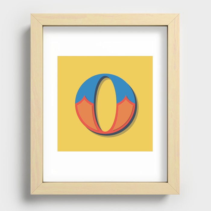 The Letter O Recessed Framed Print