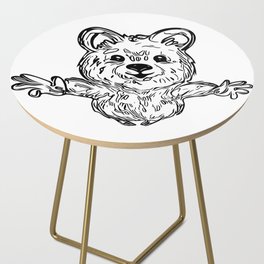 Funny Cute Wombat In Jump Side Table