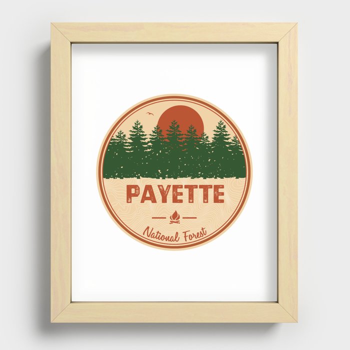 Payette National Forest Recessed Framed Print