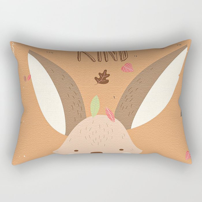 Be Kind  Bunnies Easter Day Rectangular Pillow