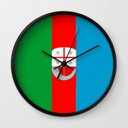 flag of liguria Wall Clock