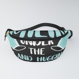2020 Humor I'm Smiling Under the Mask and Hugging You in My Heart Wear a Mask Fanny Pack