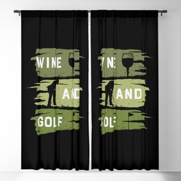 Wine And Golf Blackout Curtain