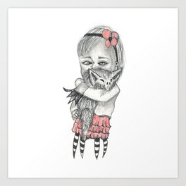 Batsquatch Art Print