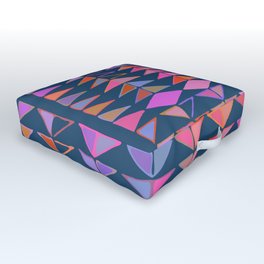 Colorful Triangles Outdoor Floor Cushion