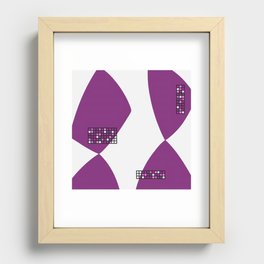 Abstract shapes color grid 7 Recessed Framed Print