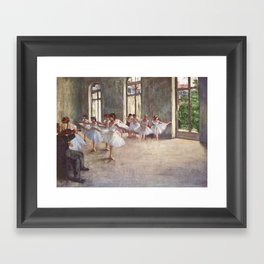 Ballet Rehearsal 1873 By Edgar Degas Reproduction by the Famous French Painter Dance Class Scene Framed Art Print