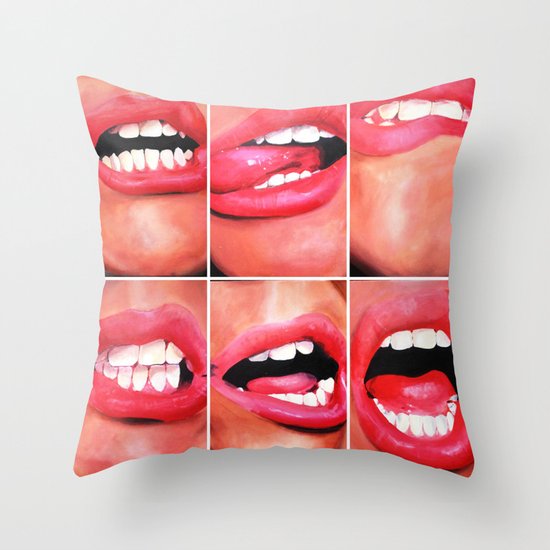 Oral Fixation 1 Throw Pillow