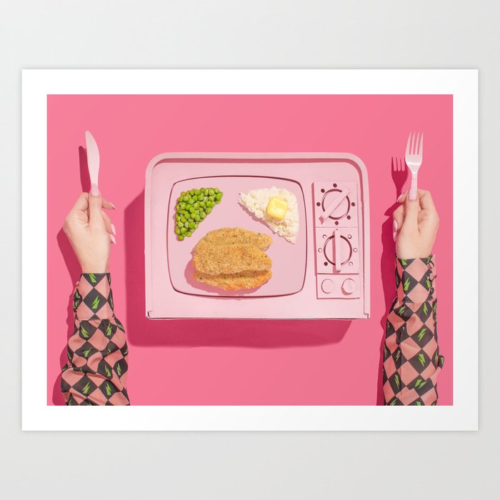 TV Dinner Art Print