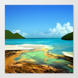 Caribbean landscape  Canvas Print