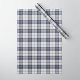 Summer Blue Plaid Wrapping Paper