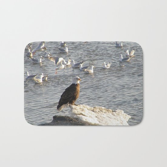 Eagle on Ice Bath Mat