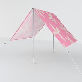 Retro Feminine Flowers on Y2K Pink Sun Shade