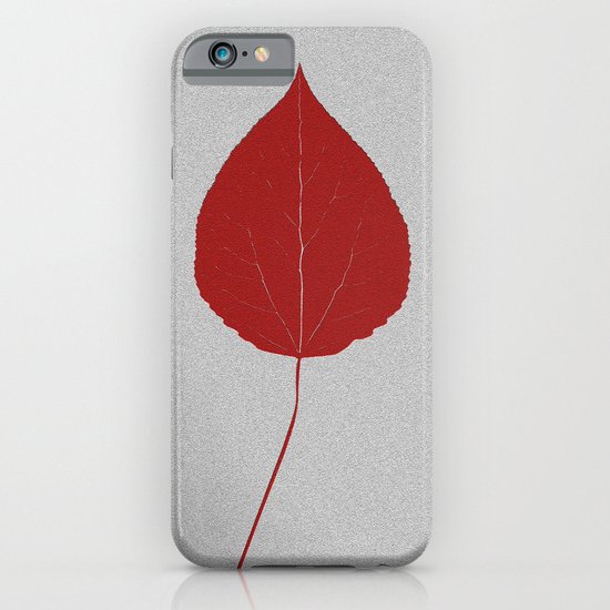 Leafs rouge iPhone & iPod Case