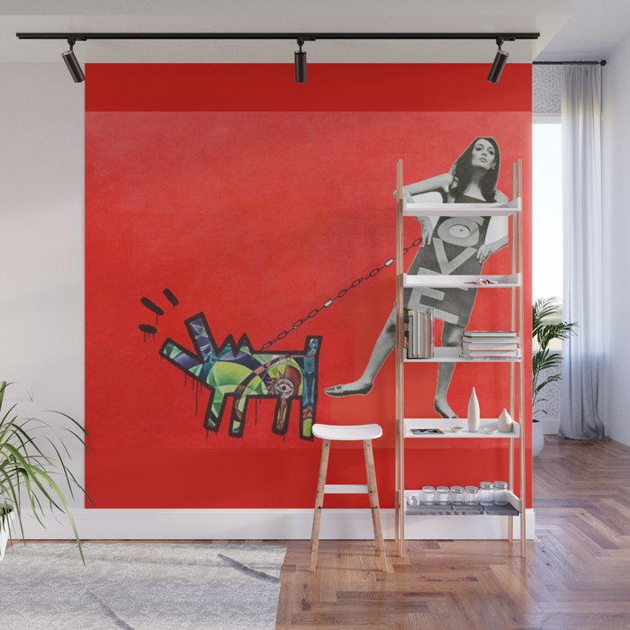 Pied Piper Dog Massage Wall Mural
