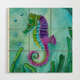 Untitled seahorse Wood Wall Art