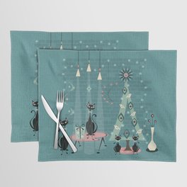 Vintage Cat Family Holiday Placemat