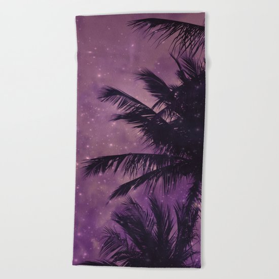 Purple Sky Palm Beach Towel