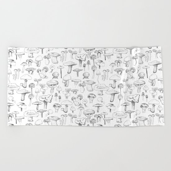 The mushroom gang Beach Towel