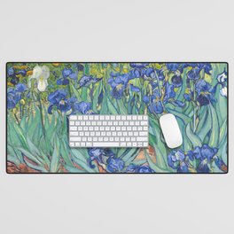 Irises - Vincent van Gogh Desk Mat