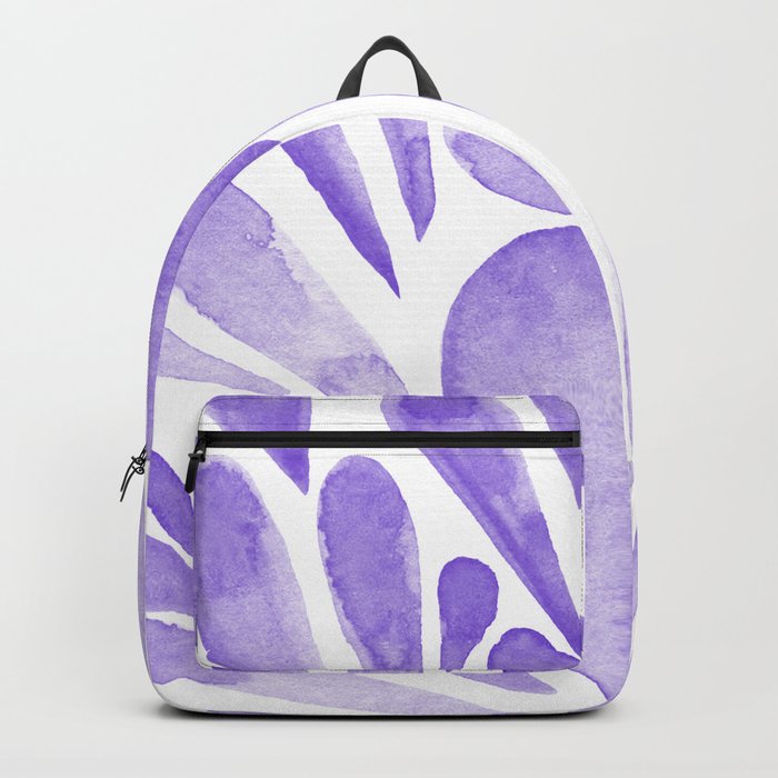 Watercolor artistic drops - lilac Backpack