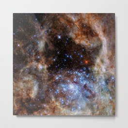 Hubble picture 26 : star cluster R136 in the Large Magellanic Cloud  Metal Print | R136, Astrophysical, Cosmonaut, Galaxy, Star, Planet, Photo, Starry, Ngc2070, Tarantula 
