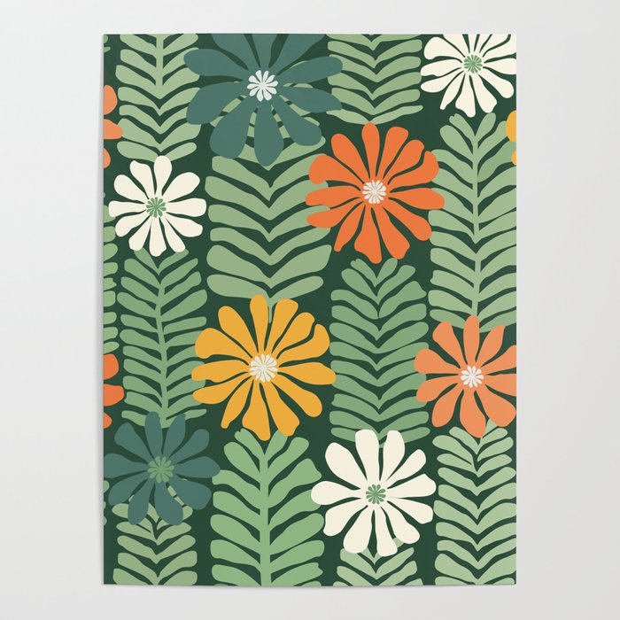 Spring Equinox Floral Pattern  Poster