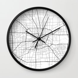 Houston street map Wall Clock