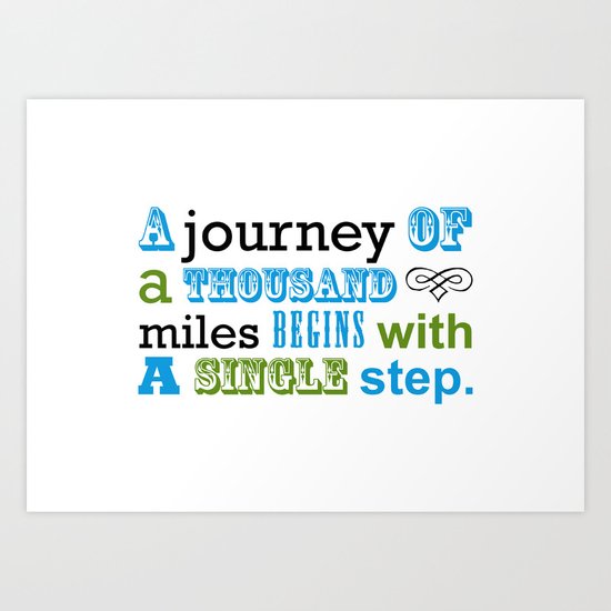 Fortune Cookie - on the first step Art Print