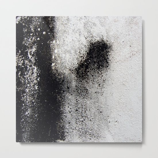 Negro sobre Blanco Metal Print