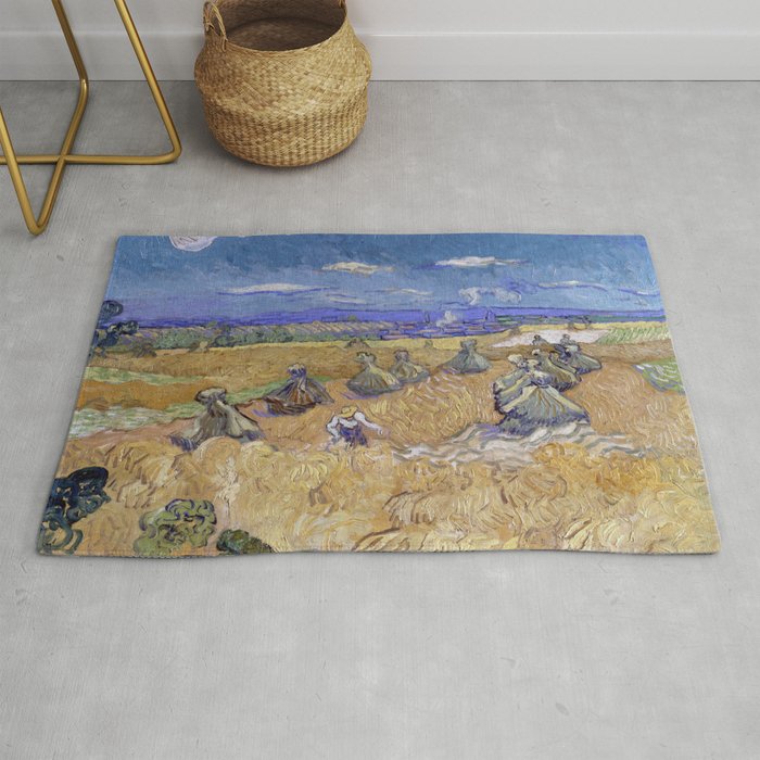 Wheat Stacks with Reaper Rug