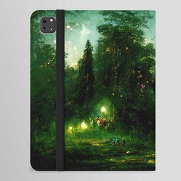 Walking into the forest of Elves iPad Folio Case