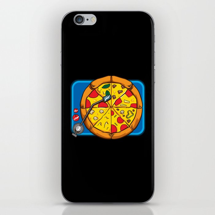 Vinyl Record Pizza Party iPhone Skin