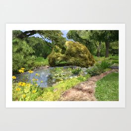 Pearl S Buck Front Garden Art Print