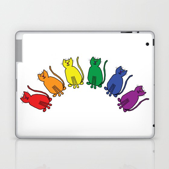 Pride Cat Rainbow  Laptop & iPad Skin