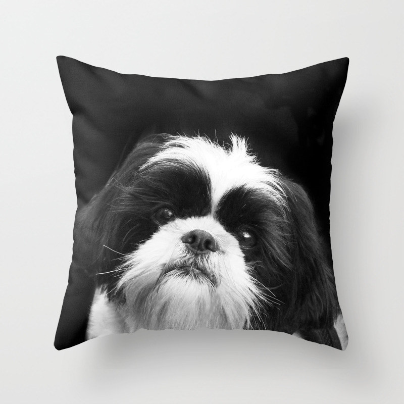 SimpliPiBa Shih Tzu Love Dog Owners Novelty Throw Pillow 16x16 Multicolor 