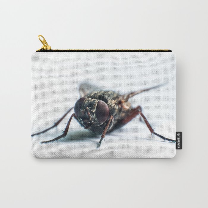 Fly isolated on white background Carry-All Pouch