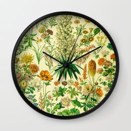 Adolphe Millot "Flowers" 2. Wall Clock