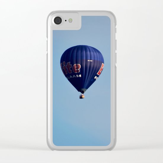 Blue air balloon Clear iPhone Case