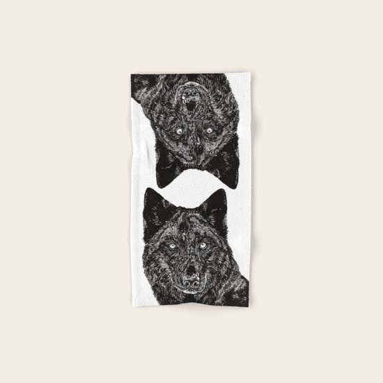 Wolf Hand & Bath Towel