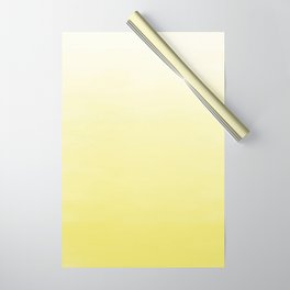 Modern hand painted yellow watercolor ombre pattern Wrapping Paper