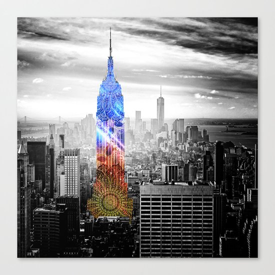 Funky Landmark - NY Canvas Print