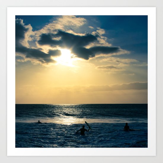 E ala mai o loko i ke kuhohonu o ke Aloha Kamaole Beach Art Print