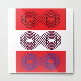 Infinite Vision Geometric Metal Print