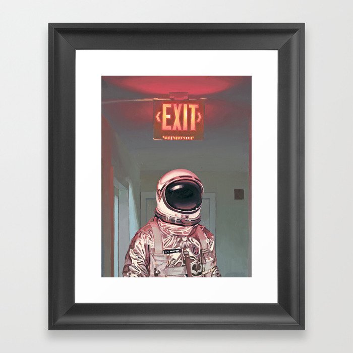 Exit Framed Art Print