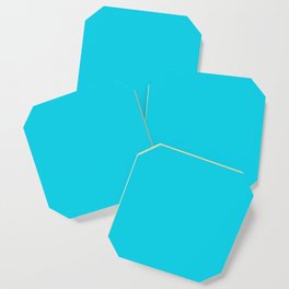 Beautiful Solid Turquoise Blue Coaster