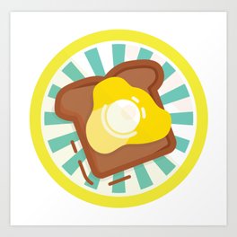 Egg Flip Art Print