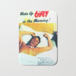 Wake Up Gay Bath Mat